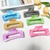 New Hot-Selling Imitation Marble Square Hair Clip Hair Accessory Summer Fashion Updo Back of Head Vacation Shark Clip