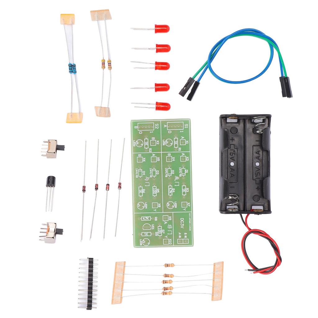 Diskrete Bauelemente Gatter-Schaltungskit Analoge Schaltung Verschleißfestes ABS DIY Elektronik-Kit für Experimentelles Training
