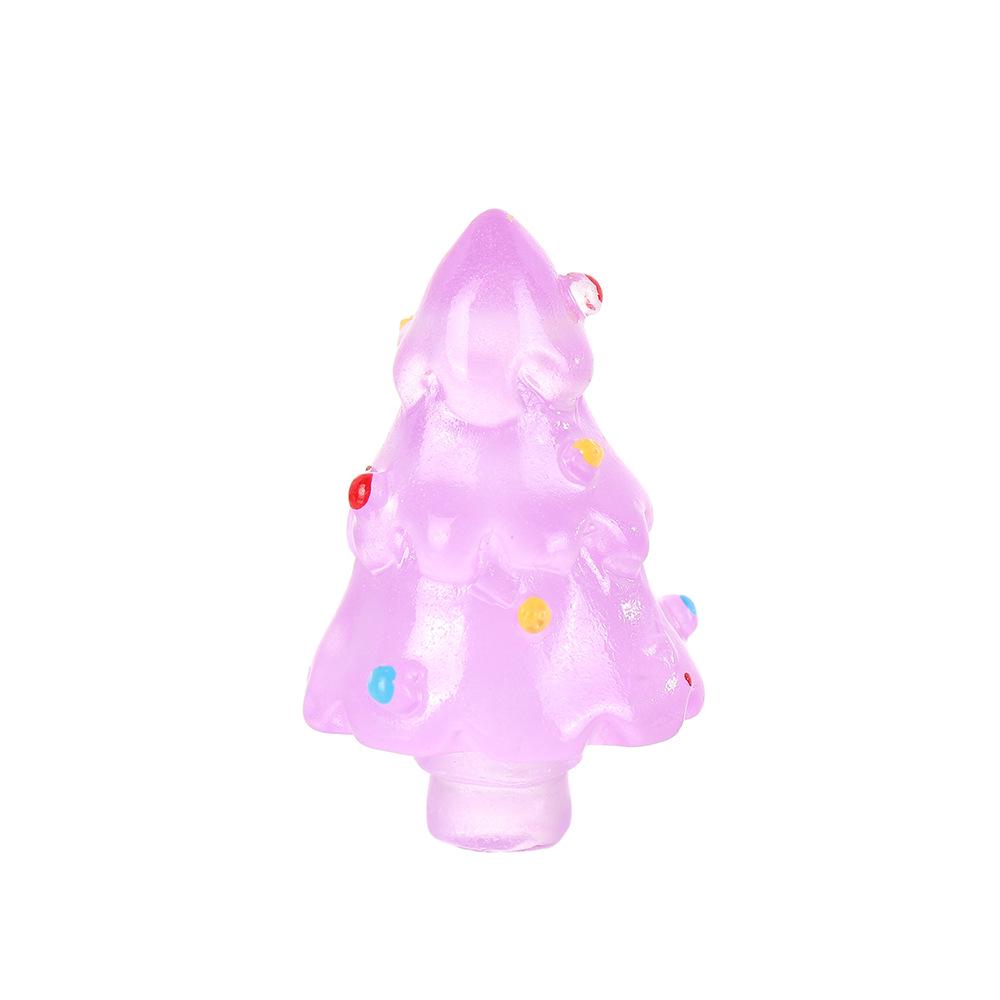 Creative Cartoon Mini Christmas Tree Ornaments: Cute Resin Snow Tree Crafts for Desktop Decoration