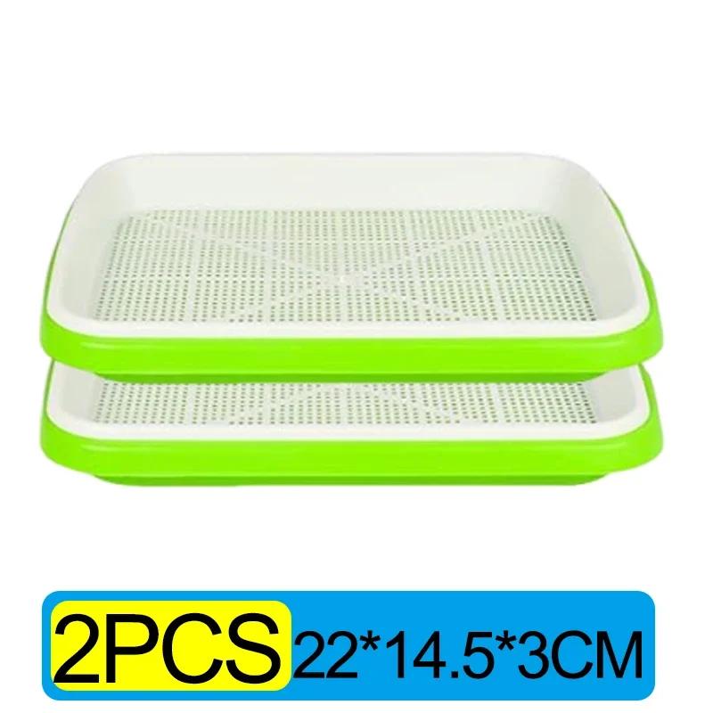 Microgreens Sprout Tray Germination Tray Double Layer Sprout  Hydroponics Tray Plate Nursery Pots Soilless Cultivation Planting