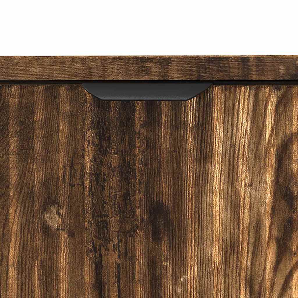 Bathroom Furniture Set with Drawers 2 pcs Smoked Oak