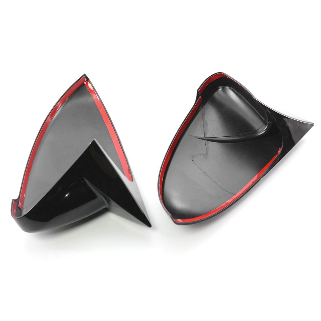 2PCS Side Mirror Cover Trim Replacement For VW 7 7.5 MK7 7.5 GTI R 14 19
