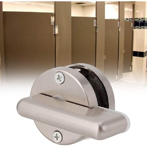Door Lock Indicator, MY-402 Stainless Steel Bathroom Toilet WC Indicator Dead Bolt Door Lock Vacant Engaged Public Restroom Toilet Partition Door