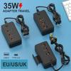 Power Strip Electrical Socket Total 35W US/EU/UK Plug Multiple 3PD 3USB Extension Cable Plugs Adaptors Quick Charging Charger