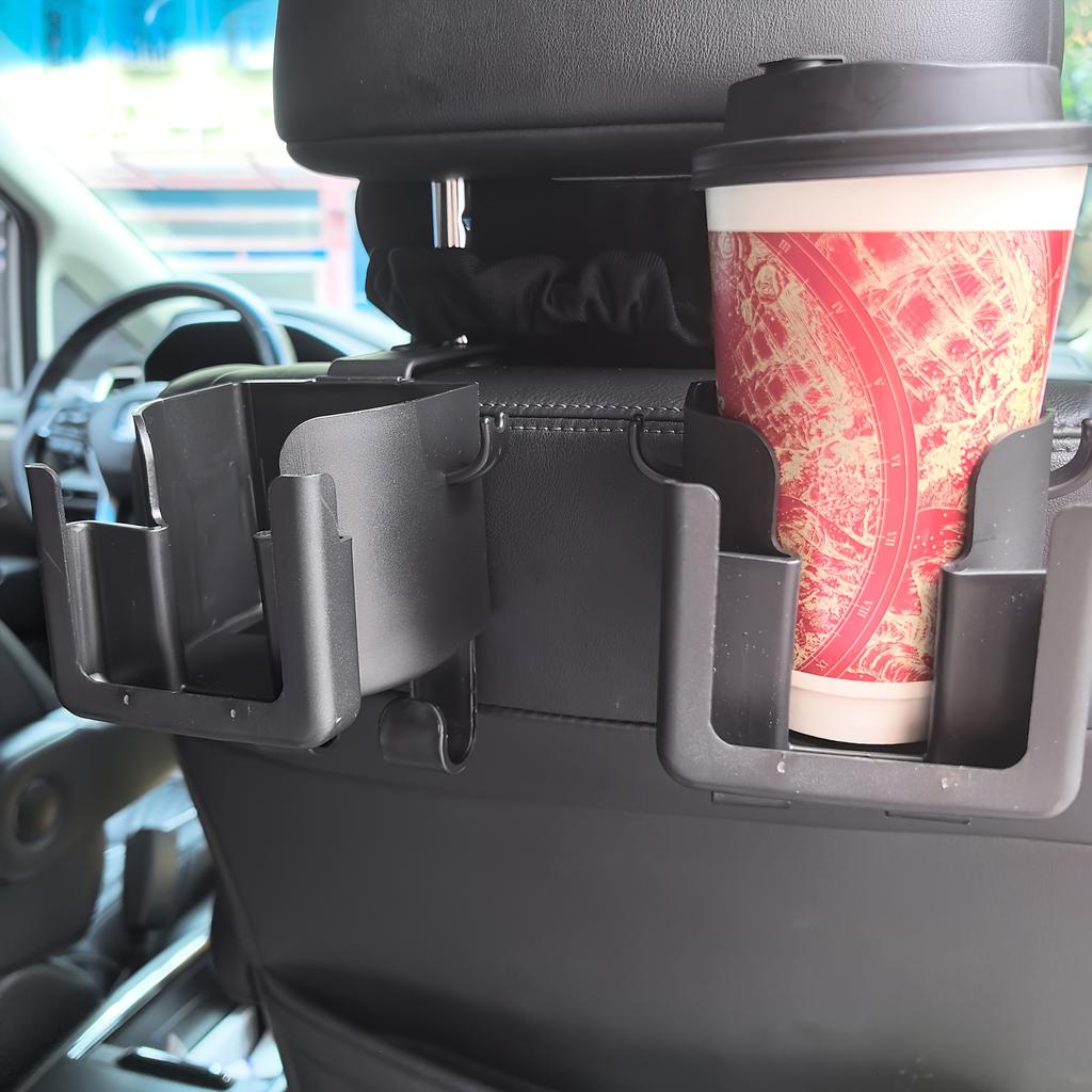2PC Versatile Car Seat Back Organizers Featuring Cup Holder, Phone Holder,Hook-Compatible with Most Vehicle Models, Holding Water Bottles,Car Storage