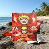 1pc NARUTO (4) Beach Towel, Beach and Seaside Swimming Pool Equipment, Fashion Pattern, Rectangular, Travel Essentials