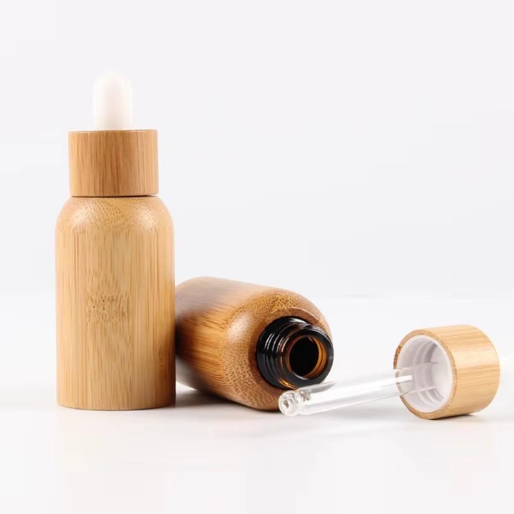 Bamboo Bamboo Dropper Bottles 10ml-30ml Cosmetic Sample Container  Makeup Cosmetic