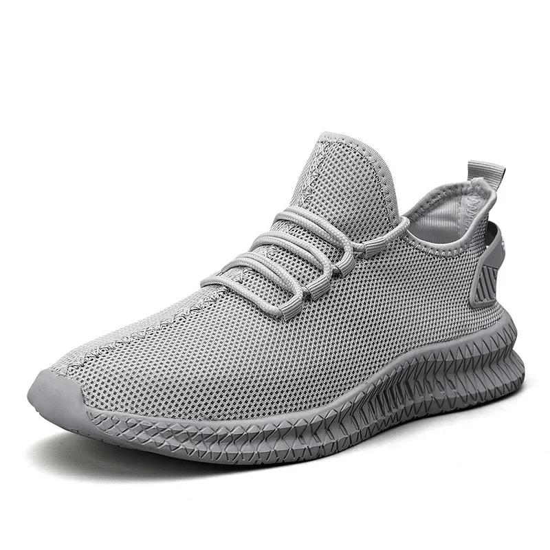 Fashion 39-48 Breathable Men's Running Shoes Lightweight Men Casual Shoes Flexible Male Vulcanized Shoes Platform Anti-slip Sneakers