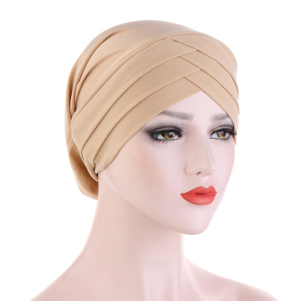 JTVOVO RUNMEIFA 2024 New Modal Full Wrapped Forehead Cross Inner Headscarf Balaclava Elastic Beanie Muslim Women Stylish Hijab