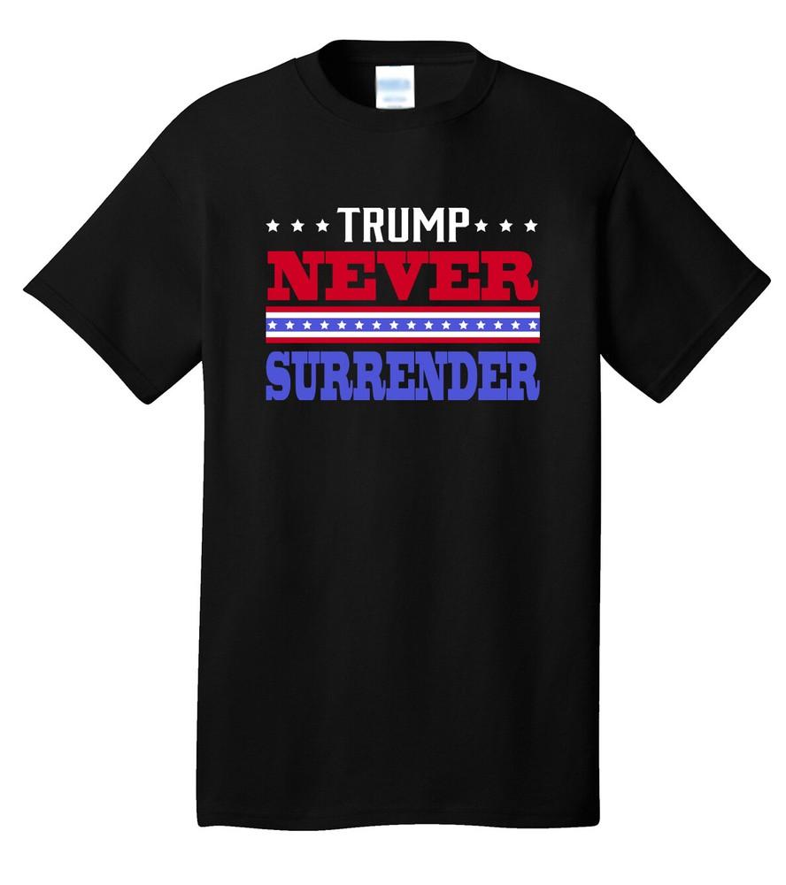 Trump 2024 Shooting Never Surrender Black Tee T-Shirt MAGA Election Republican Unisex T-Shirt XXL