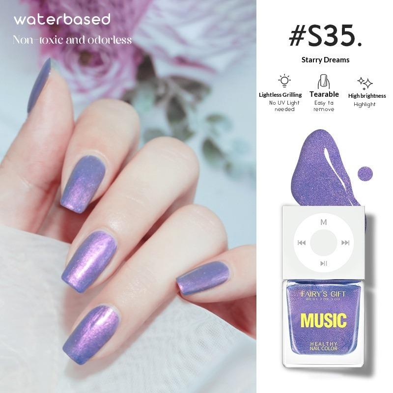 Water-based Nail Polish, No Baking Required, Long-lasting, Quick-drying, Peelable, Odorless, Brightens Hands and Feet.