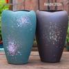 Handmade Tall Coarse Ceramic Pot for Large Succulents or Bougainvillea