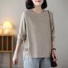 New Crew Neck Pullover Sweater Women's Autumn and Winter Knitted Top Loose Casual Bottoming Shirt Simple Knitted Sweater