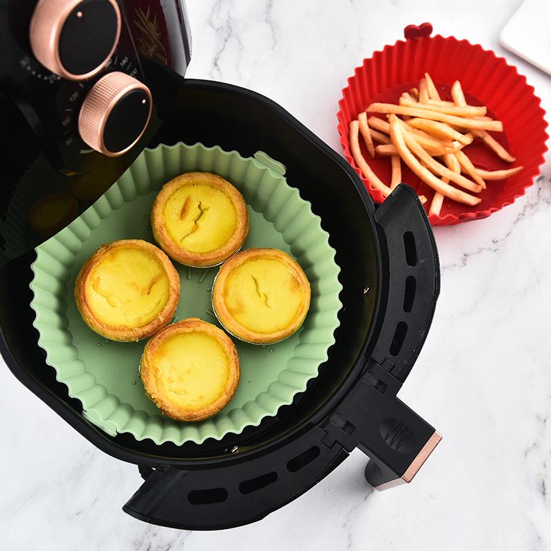 Silicone Air Fryer Mat: Heat-Resistant, Non-Stick Baking Mat for Round Pans