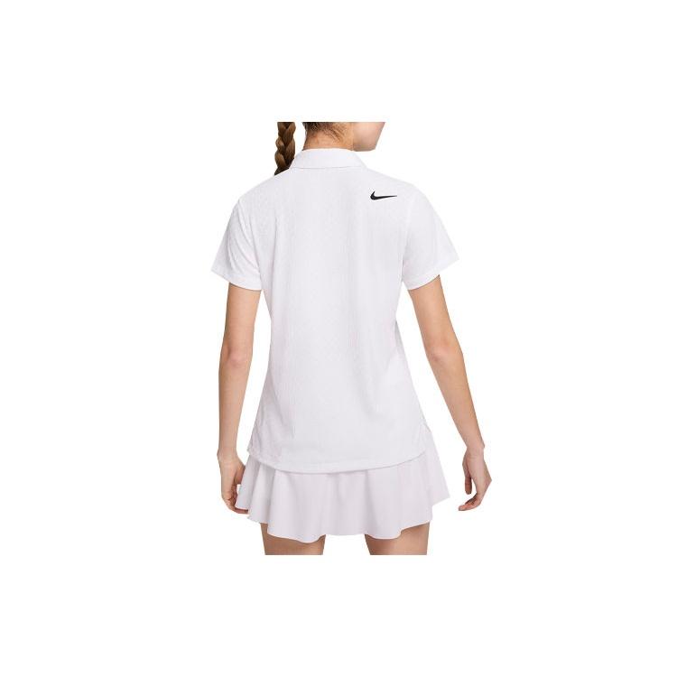 Nike Women's Dri FIT ADV Short Sleeve Golf Polo Shirt Women's White FD5496-100