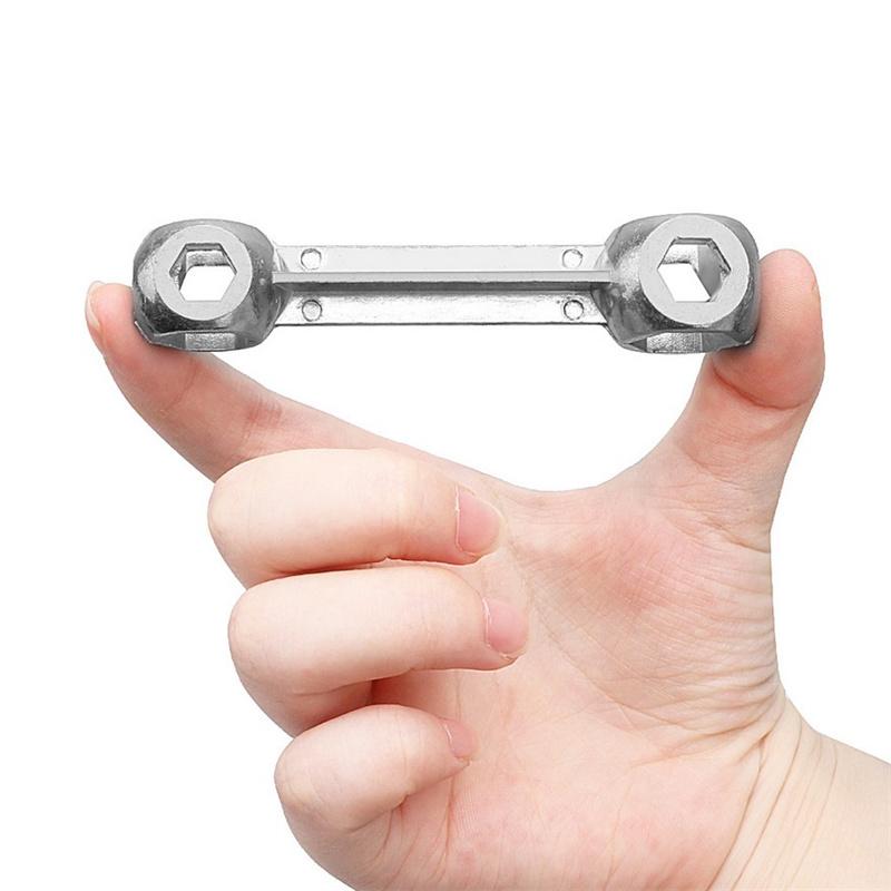

Bike 10 In 1 Dog Bone Mini Pocket Hexagon Wrench Multi-Tool Bicycle Keychain onesize