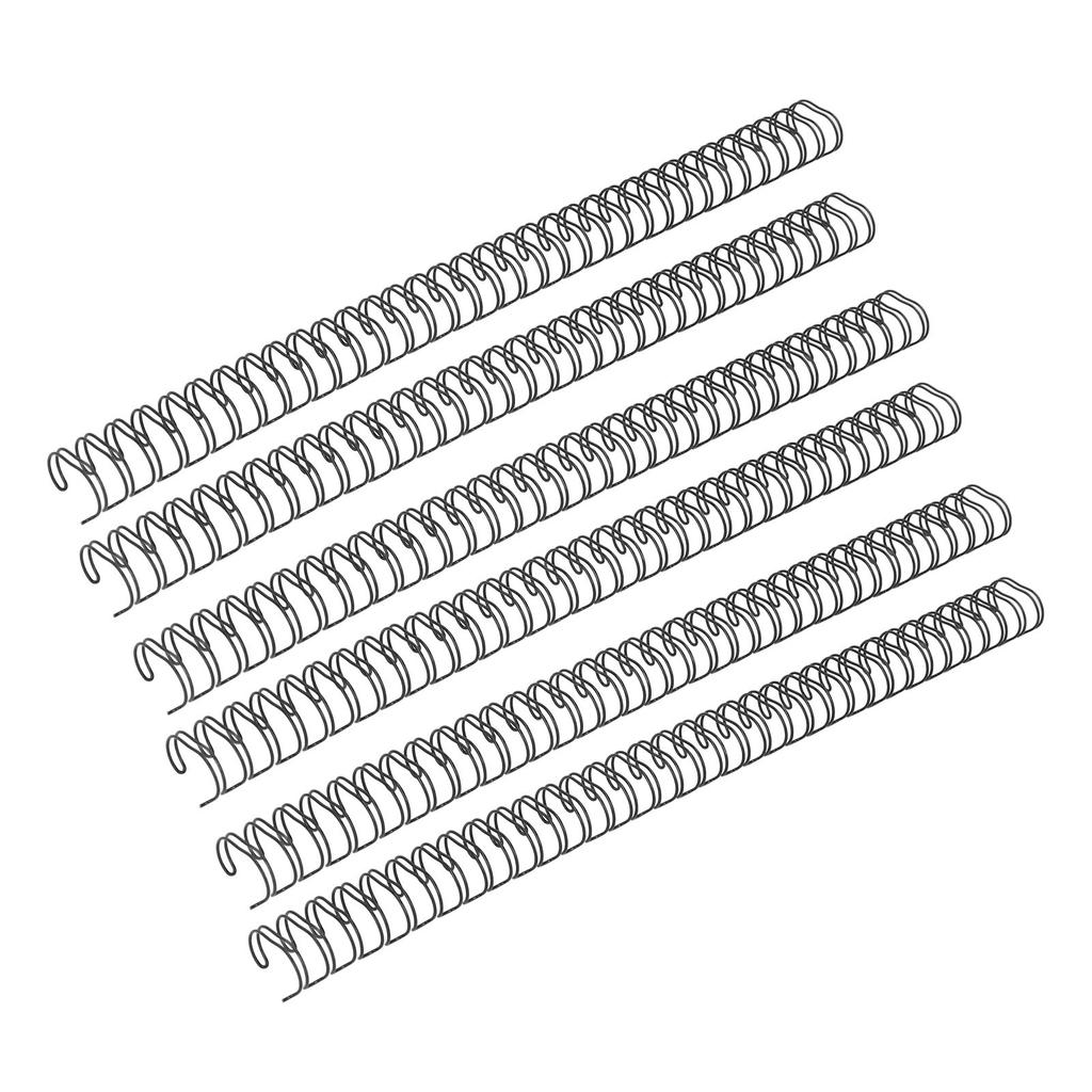 50Pcs Double   Wire Binding Spine 180 Sheet Capacity 3:1 Pitch 34   19mm Diameter Set Kit for   Paper