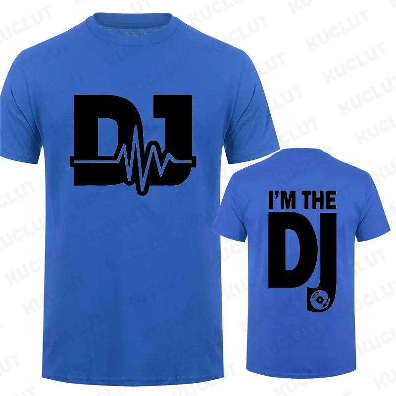 Men's T-shirt for Men Fashion DJ Heartbeat Printed T Shirt Short-sleeved Streetwear Music Lover Summer Casual Men's Tshirts Tops