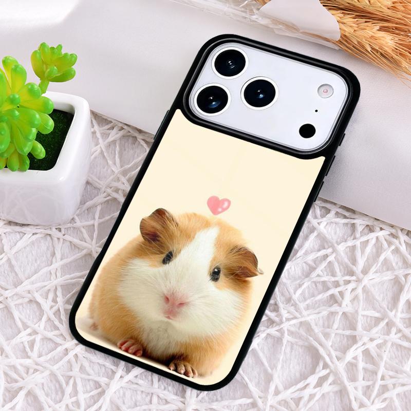Love Guinea Pig Cute Phone Case for iPhone 17 Air 16 15 11 12 14 13 Pro Max Shockproof Cover