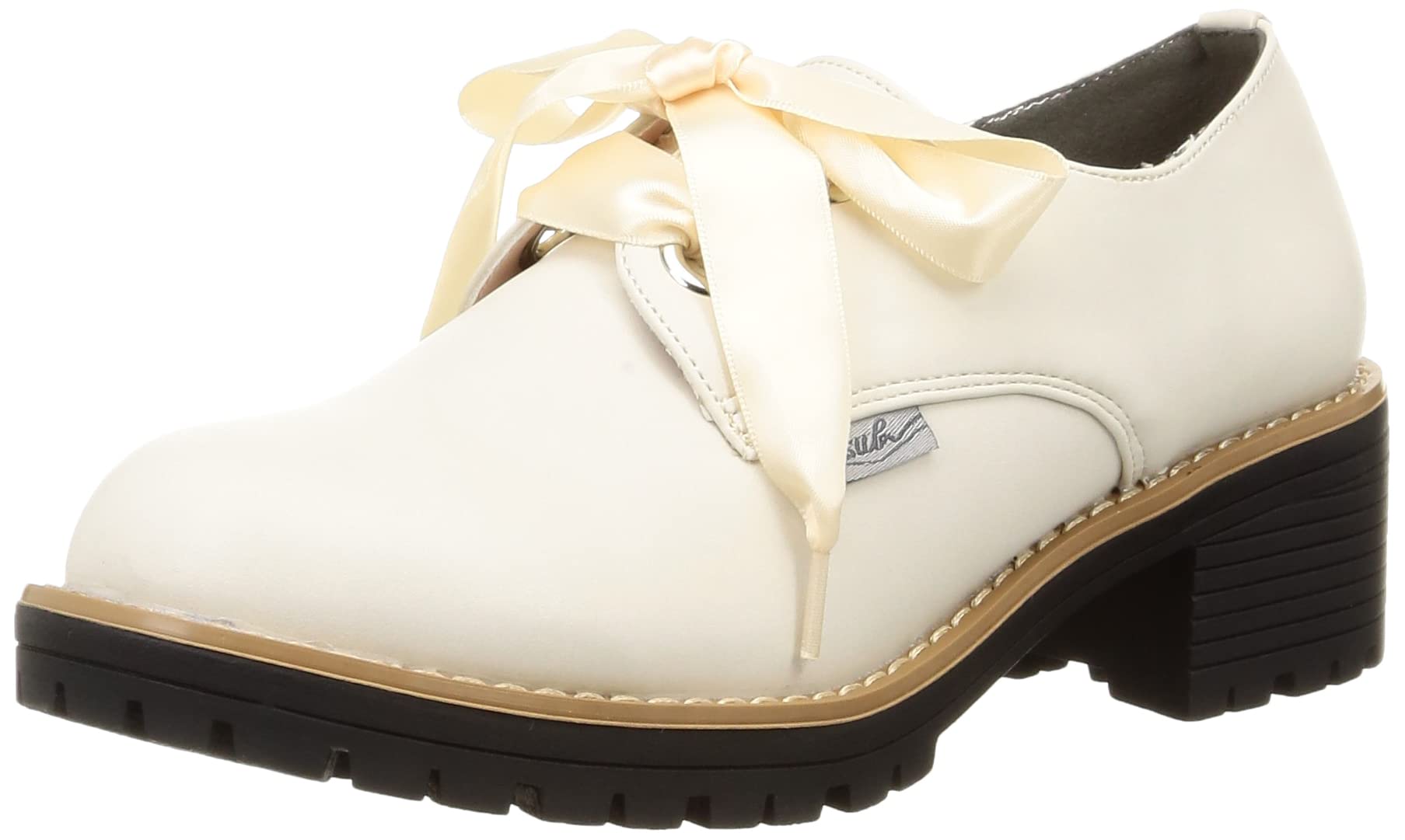 

Yosuke Women s Flat Loafers, Size 4450005, Ivory, Sizes 22.0cm-22.5cm