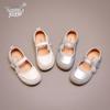 Wuma Mädchen Frühling/Herbst 2025 Leder Schleife Netz Weiche Sohle Prinzessin Schuhe