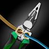 Delicate Electrical Pliers for Safe Wires Stripping Twisting Cutting and Live Wires Detection 12V 250V Alarms