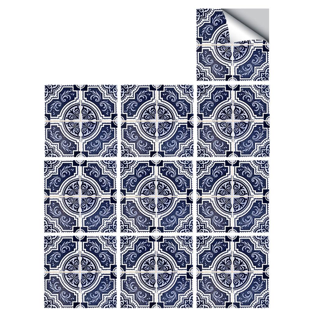 Płytka Ścienna Naklejka Ścienna Kwiatowa Mural Naklejka na Płytki Wodoodporna Samoprzylepna Naklejka na Płytki