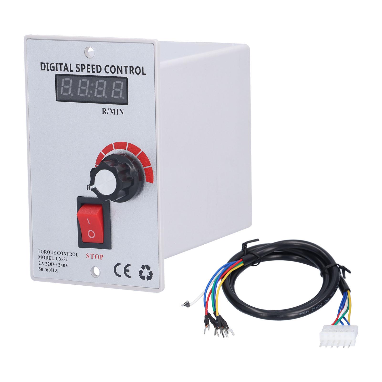 

Motor Speed Control UX‑52 Digital 400w 220‑230V No Noise No Vibration Speed Controller