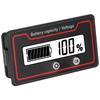 Battery Meter Light Alarm LCD Display Safe Battery Capacity Voltage Gauge for Electric Vehicle 12‑84V