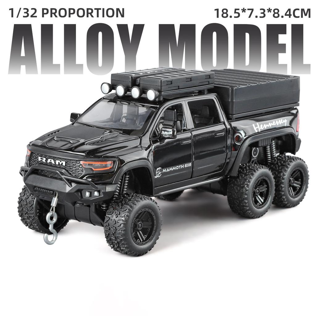 1:32 Dodge Tyrannosaurus RAM TRX Off Road SUV Pickup Truck Alloy Metal Diecast Model Car Home Trendy Ornaments Decorations Gifts