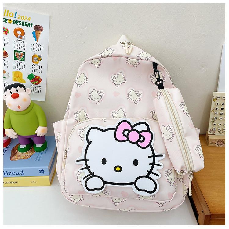 Cute And Stylish Children s Backpack For Kindergarten Girls Featuring Adorable Cartoon Characters Like Kuromi And Hello Kitty Hello Kitty