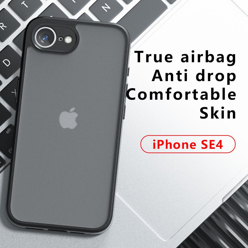 For IPhone 16E Luxury Armor Matte Phone Case For IPhone 16 15 14 13 12 11 Pro Max 16 Plus Clear Acrylic Shockproof Bumper Cover