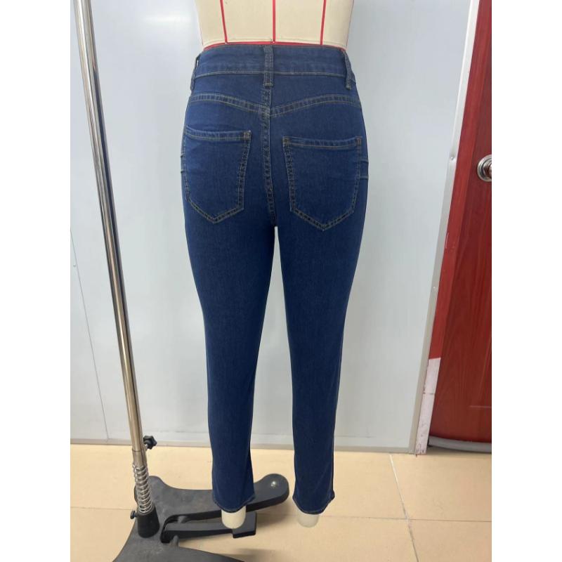 Neue Damen Stretch Skinny Jeans, Knöchellange Bleistifthosen mit Po-Lifting-Effekt, Slim Fit Lässige Jeans für den täglichen Gebrauch