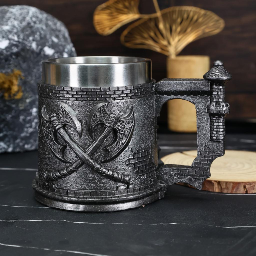 Stainless Steel Drinking Water Cup Coffee Cup Beer Cup; Men's Gift; Father's Day Gift; Party Decoration (capacity 450 Ml)