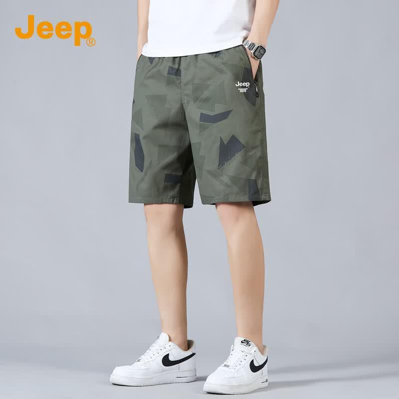JEEP Men s Camouflage Ice Silk Cotton Casual Shorts L