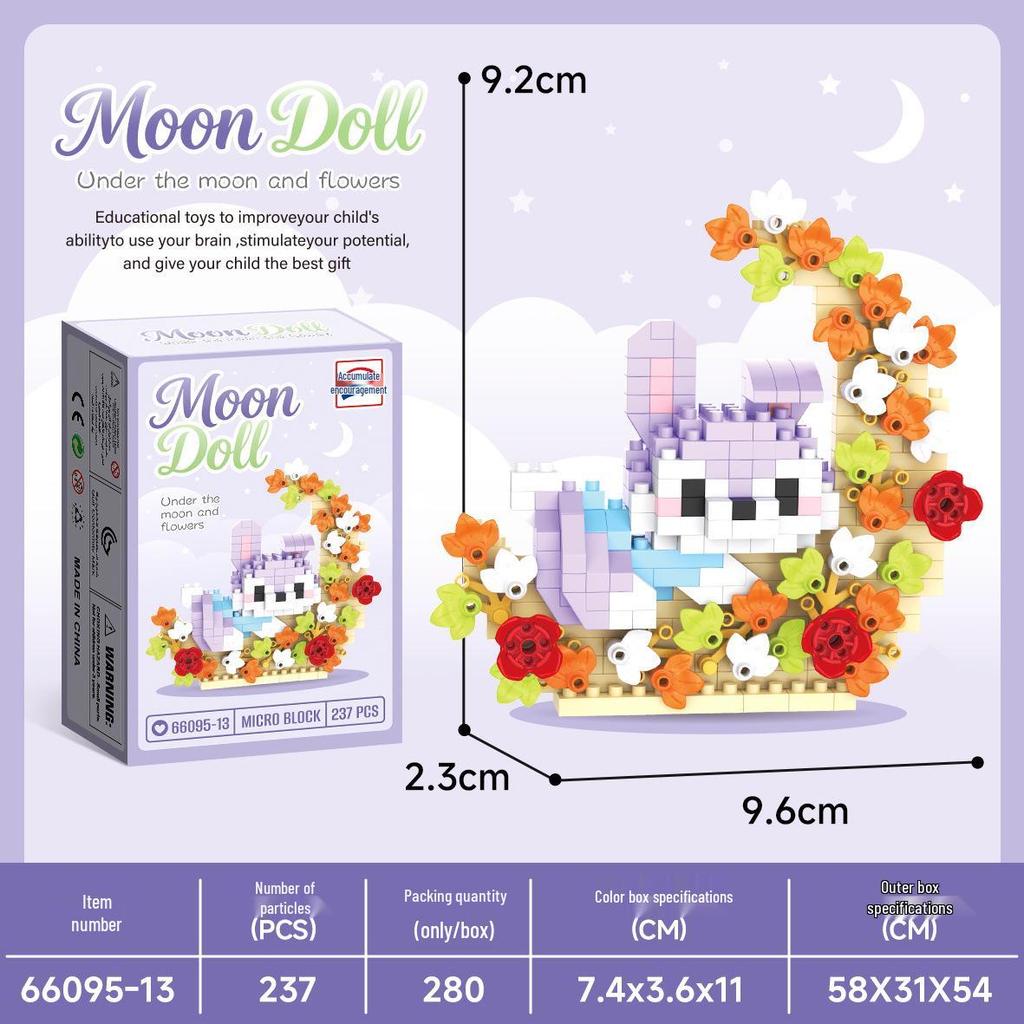 Micro Particle Cartoon Figure Building Blocks for Kids - Assembly Toys & Hanging Ornaments