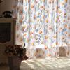 Jacquard Sheer Daisy Sheer Curtains Translucent Sun Flower Tulle Curtain   Home Decoration