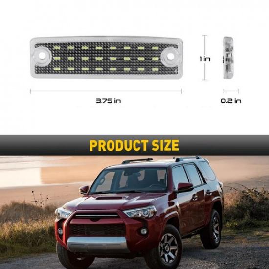 2 LED License Plate Light For 1996- Toyota 4Runner 2001- Toyota Sequoia