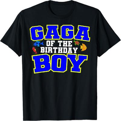 Gaga Of The Birthday Boy Fishing Theme Bday Celebration T-Shirt