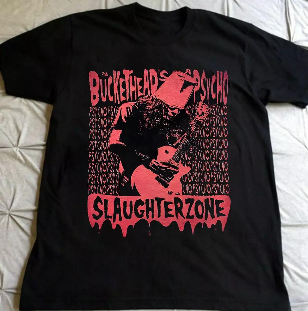 Slaughterzone BUCKETHEAD Shirt Classic Black Unisex S-5XL 1J0125 Unisex T-Shirt XXXXL