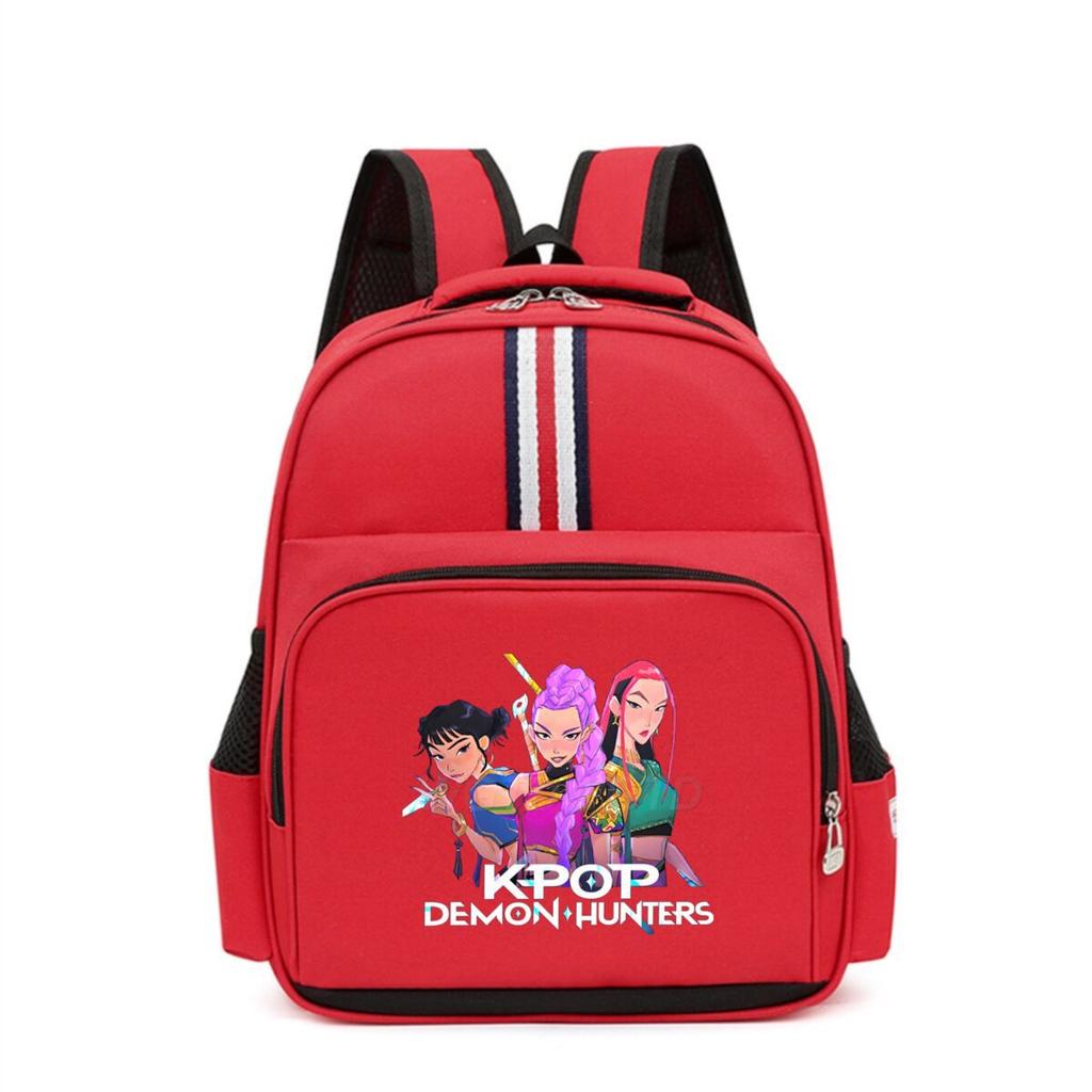 Kpop Demonunter Kids Backpack College Wind Large Capacity Student School Bag
