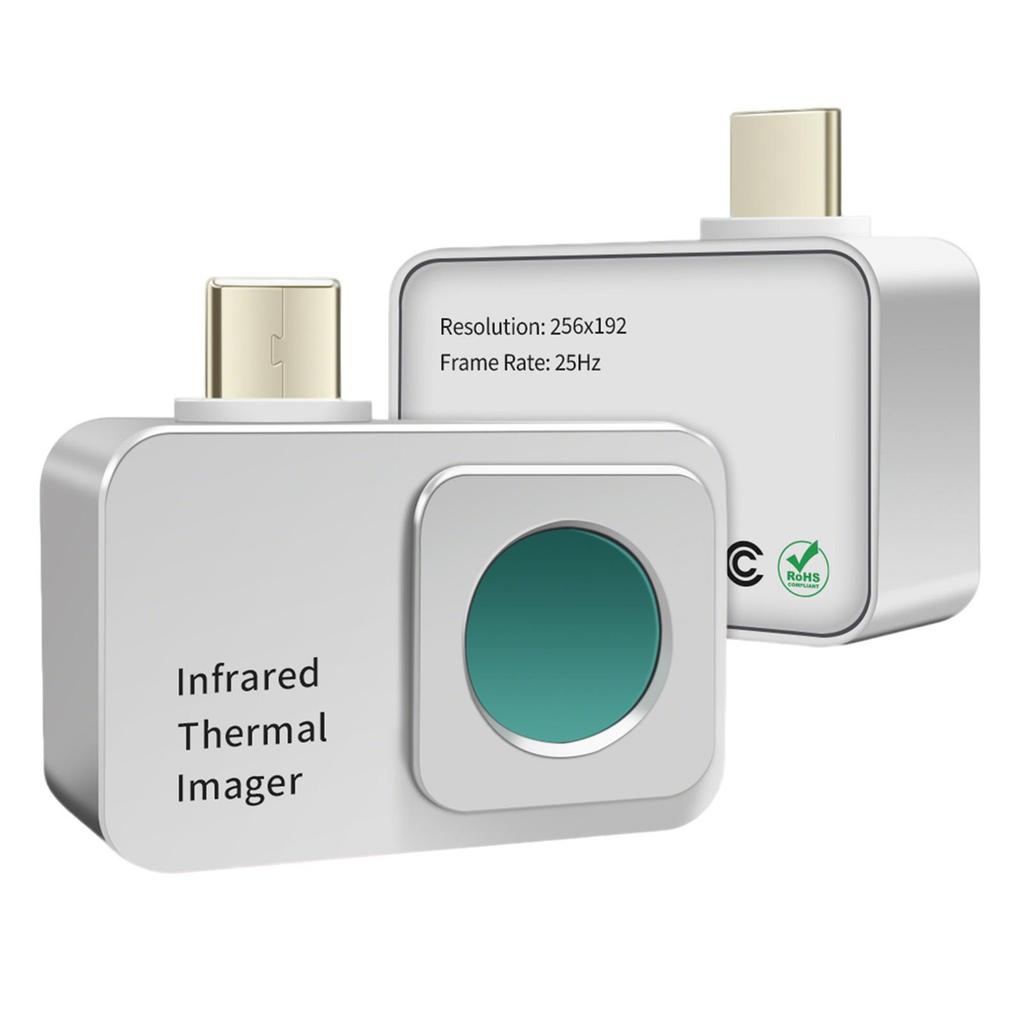 256*192 Resolution Infrared Thermal Imager Phone APP Type, -15°C to 600°C Wide-Range Temperature Measurement, For Android System