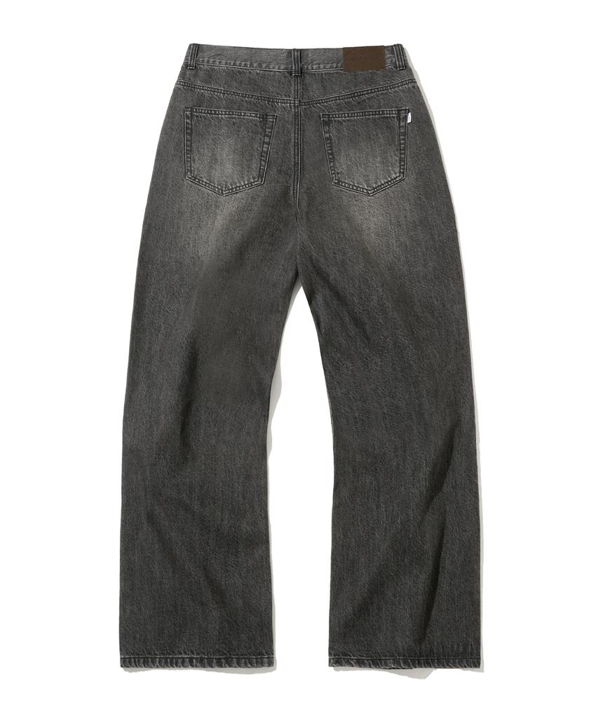 FILLUMINATE Washed Flare Denim Pants - Black