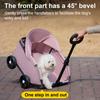 4 Wheels Pet Stroller for Small Dogs Cats Folding Shopping Cart with Canopy for Travelling Shopping Walking Playing