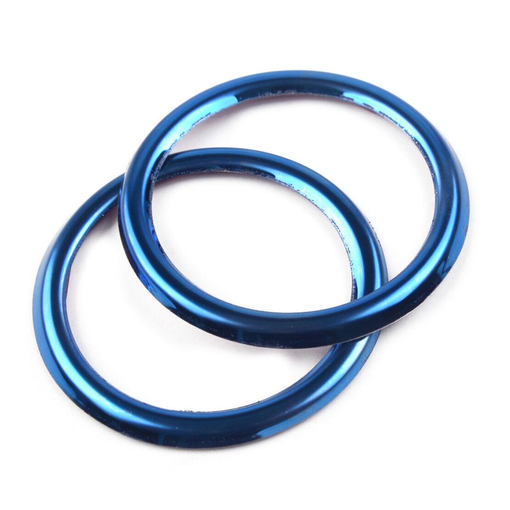 2pcs Blue Front Door Audio Speaker Frame Cover Trim Fit for Toyota Corolla 16-18