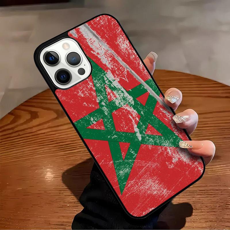 

Maroc Morocco Flag Coat Of Arms Phone Case For iPhone 17 Air 16 15 14 13 12 11 Pro Max Max Plus Bumper Case Cover iPhone 15