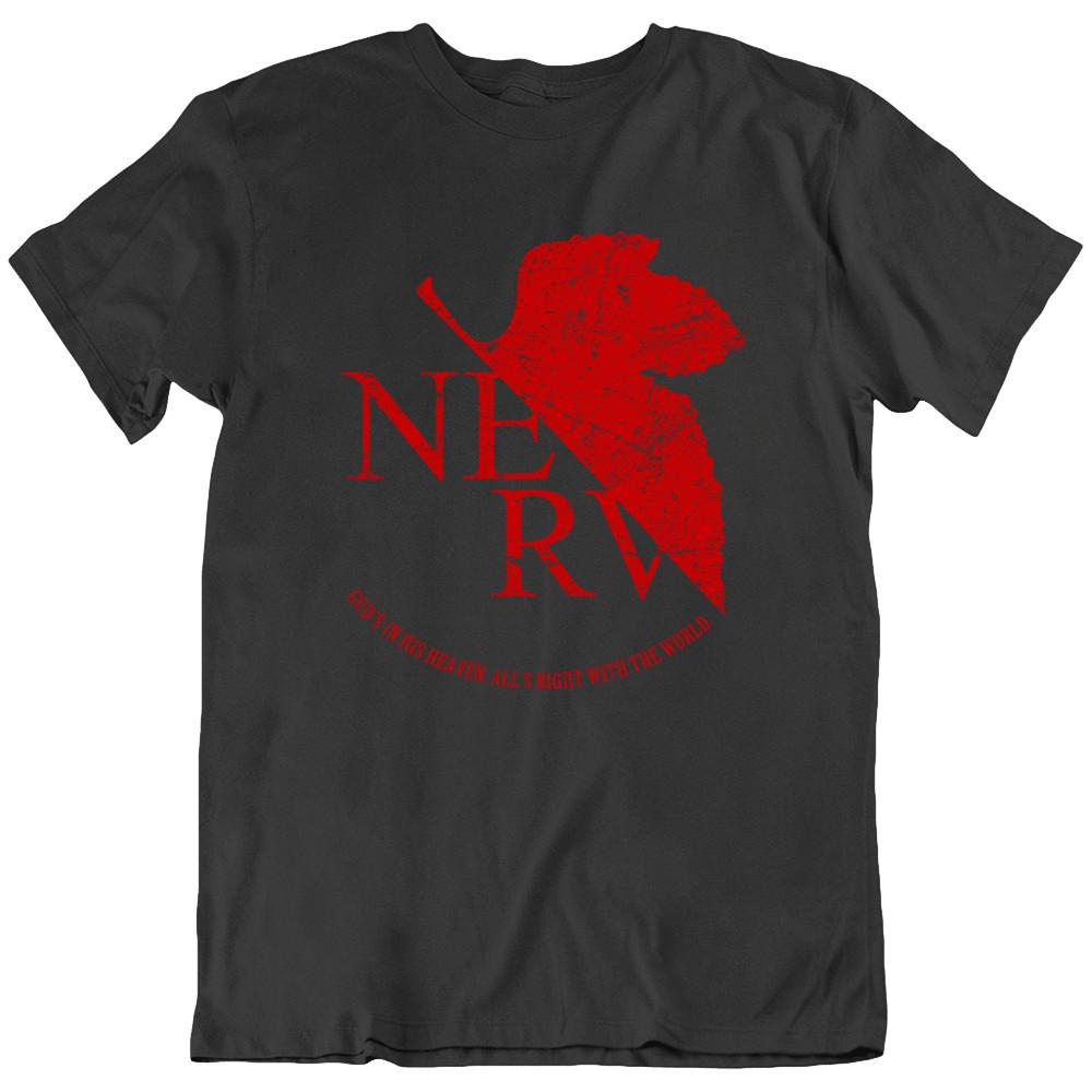 Neon Genesis Evangelion NERV Japanese Anime T-Shirt Tee Gift New