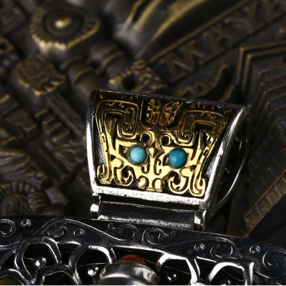 Avec Chaîne Pendentifs Turquoises Colliers Bijoux Pendentif pour Hommes Colliers Bohèmes Hommes Femmes