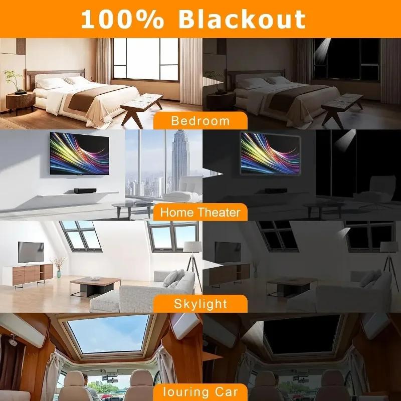 Portable Blackout Curtains Travel Window Cover DIY Cuttable Light Blocking Bedroom Privacy Protection Curtain
