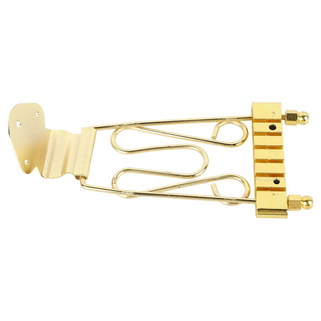 Bass Bridge Tailpiece Zinc Alloy 6 String Electric Bass Bridge Tailpiece Replacement Gold
